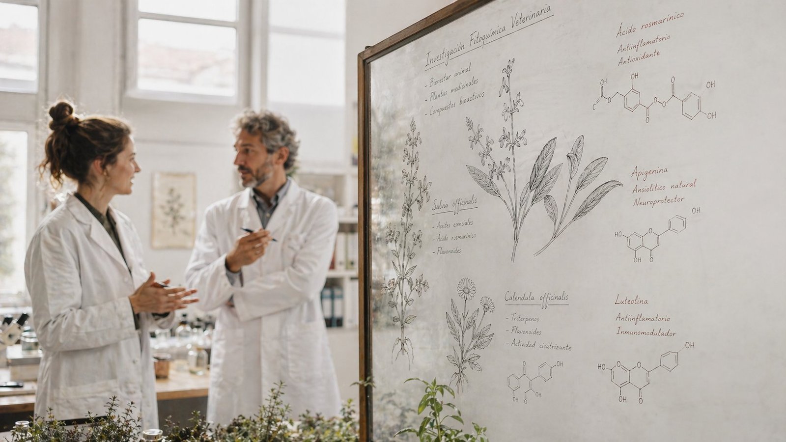 Veterinários europeus em laboratório